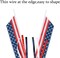 2 PCS Large Patriotic Wreath Bows – Red, White & Blue Stars and Stripes Ribbon Bows for 4th of July, Independence Day, Memorial Day, Veterans Day – American Flag Front Door Indoor & Outdoor Decorations